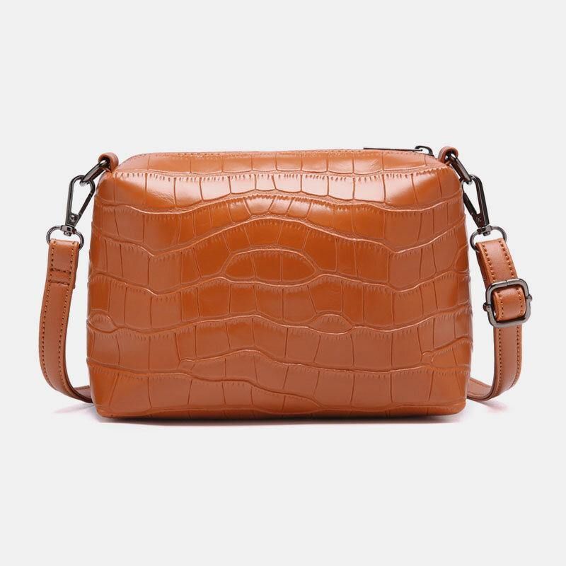 4 Stk Vintage Croc-Preget Lommebok Clutchveske Med Stor Kapasitet Håndveske Skulderveske Crossbody-Veske