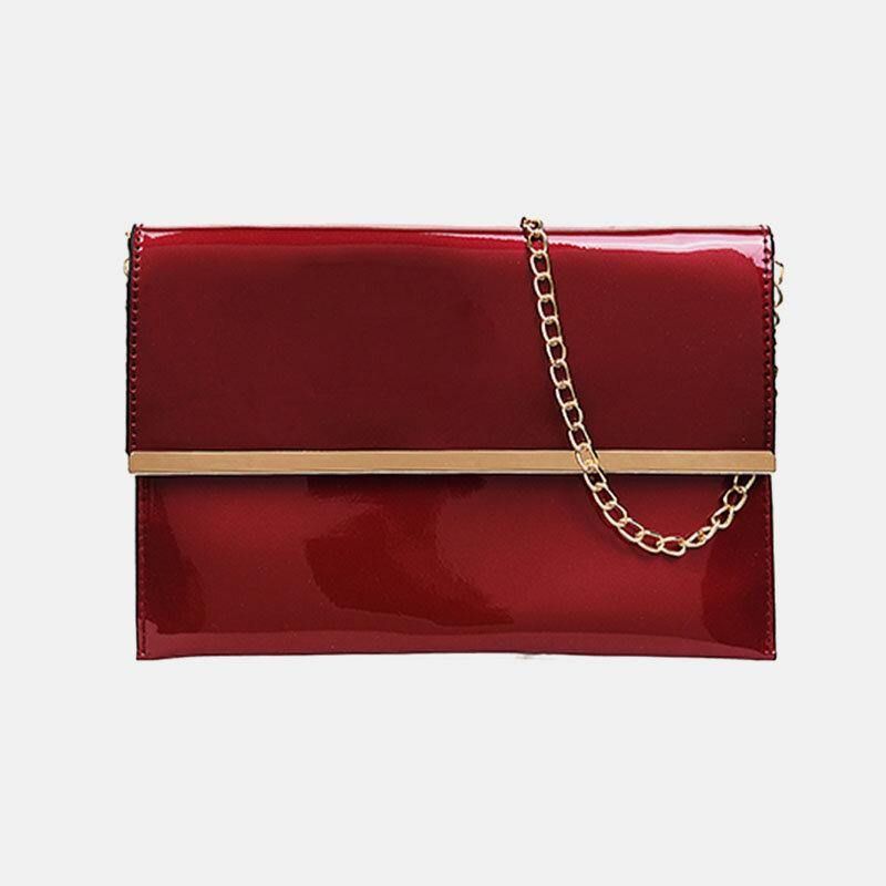 Kvinner 3 Stk Pu-Skinn Flerdelt Skinn Ensfarget Damevesker Håndveske Clutchveske Crossbody-Veske