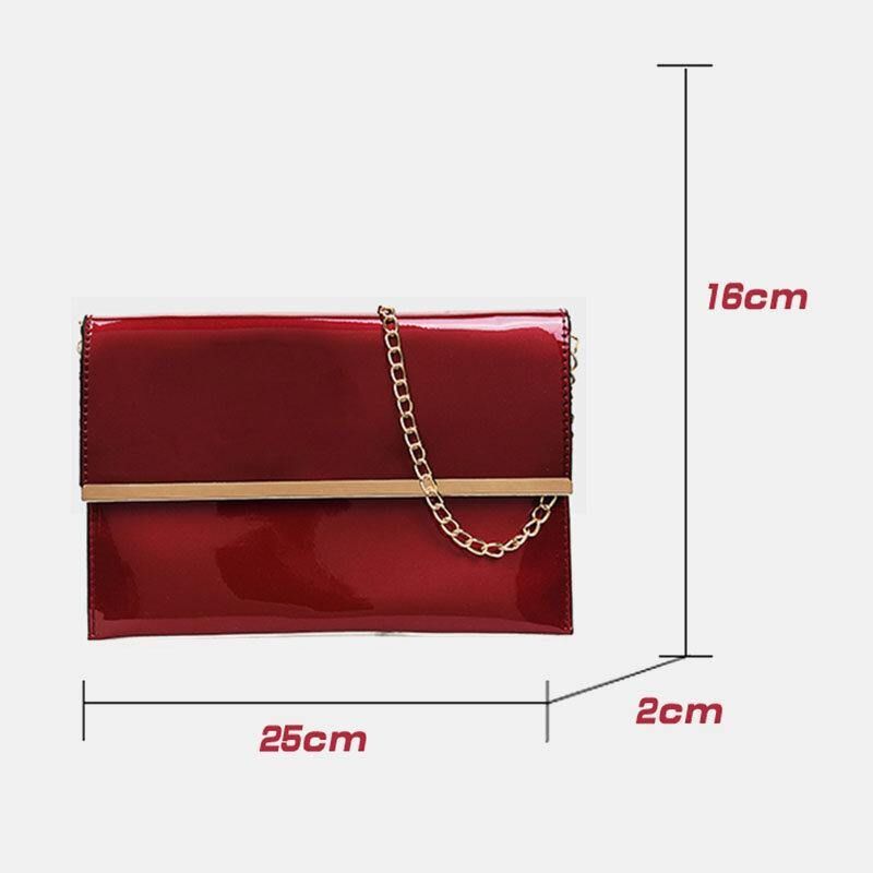 Kvinner 3 Stk Pu-Skinn Flerdelt Skinn Ensfarget Damevesker Håndveske Clutchveske Crossbody-Veske