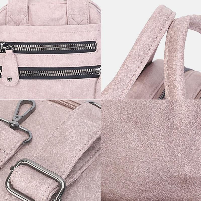 Kvinner Håndvesker Med Flere Lommer Vanntett Crossbody Skinnveske