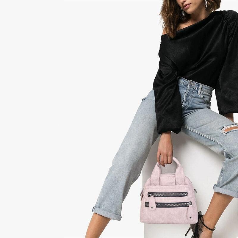 Kvinner Håndvesker Med Flere Lommer Vanntett Crossbody Skinnveske