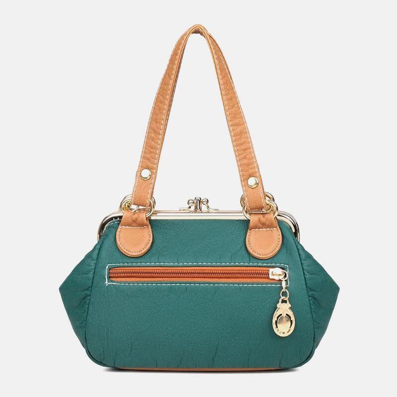 Kvinner Pu-Skinn Vanntett Hodeskalle Naglekjeder Skulderveske Handbag Crossbody Bag