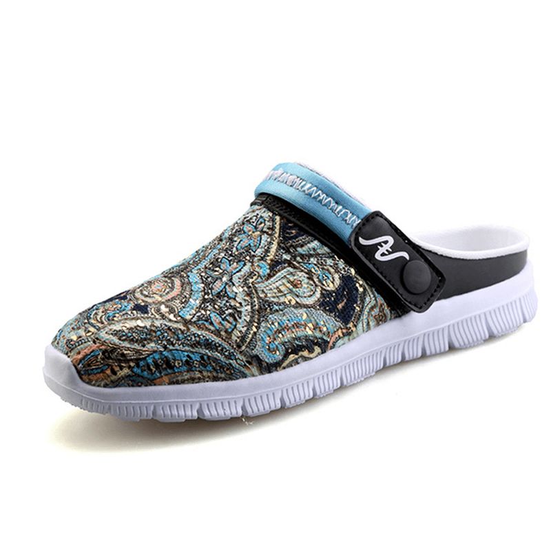 Menn Slipper Sko Pustende Flower Beach Outdoor Sandaler