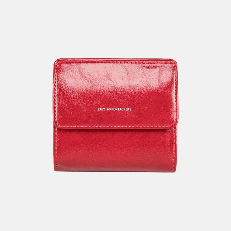 Kvinner Retro Mni Bifold Multi-Card Slot Card Holder Lommebok