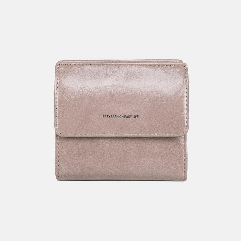 Kvinner Retro Mni Bifold Multi-Card Slot Card Holder Lommebok