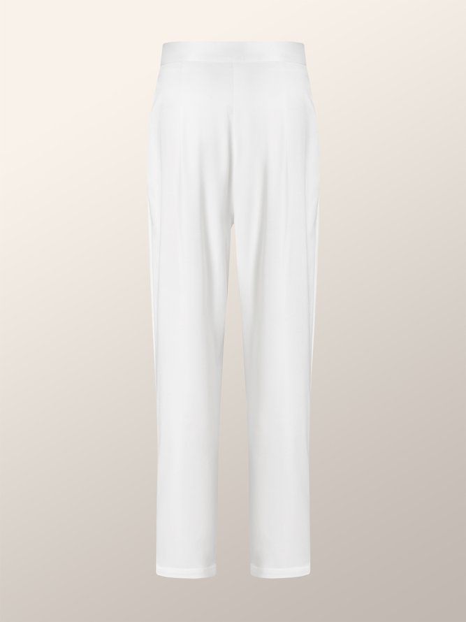 Daily Simple Elegant Regular Fit Plain Pants