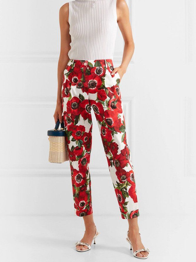 Floral Lady Regular Fit-Bukser