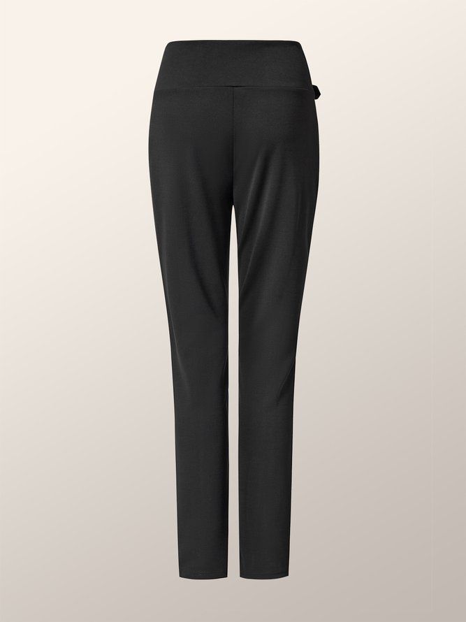 Mid Waist Daily Work Skinny Pants Velg En Større Størrelse Enn Vanlig