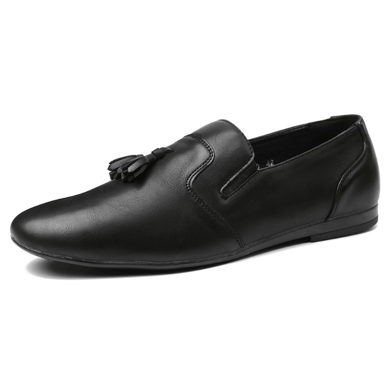 Menico Menn Sklisikre Dusk Dekor Slip On Casual Leather Oxfords