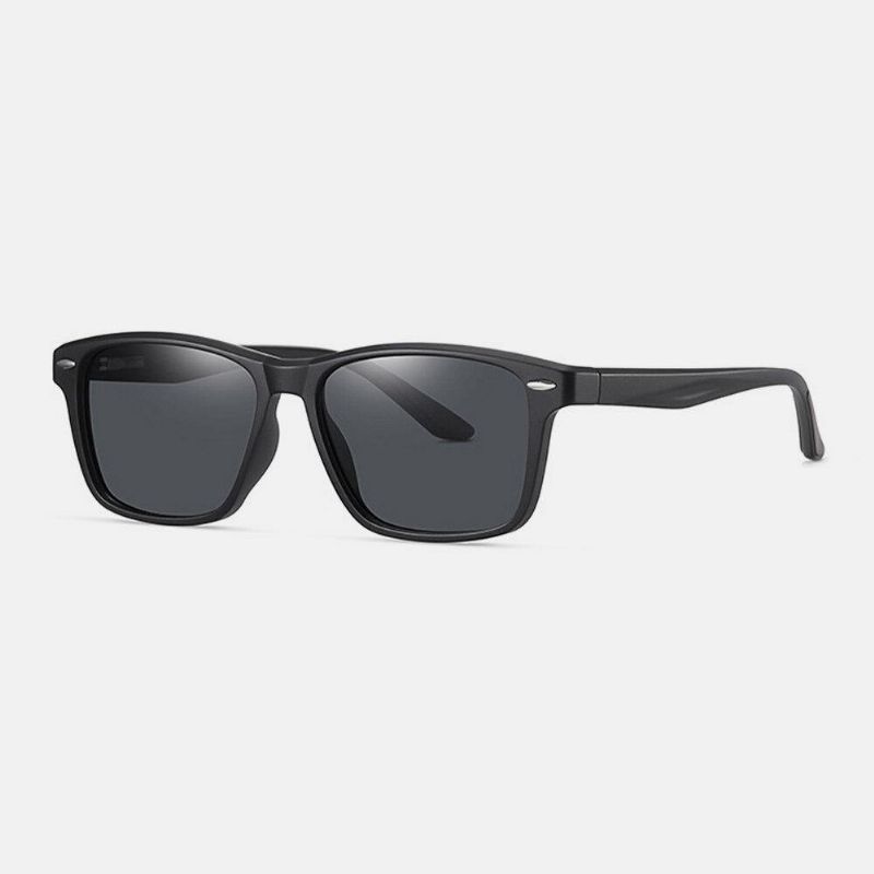 Menn Super Light Full Frame Bred Frame Outdoor Vintage Driving Uv Protection Polarized Solbriller