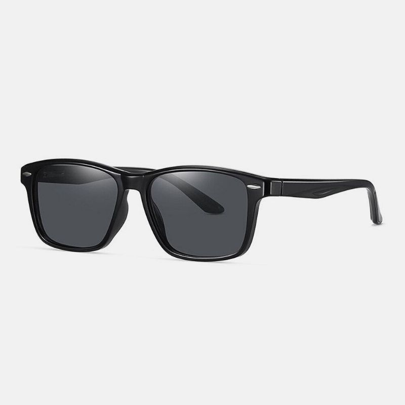 Menn Super Light Full Frame Bred Frame Outdoor Vintage Driving Uv Protection Polarized Solbriller