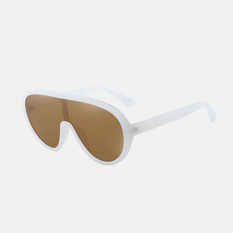 Unisex One-Piece Lens Large Full Frame Uv Protection Sunshade Fashion Solbriller