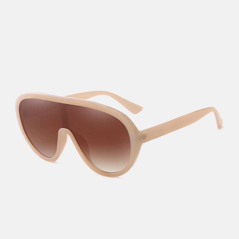 Unisex One-Piece Lens Large Full Frame Uv Protection Sunshade Fashion Solbriller