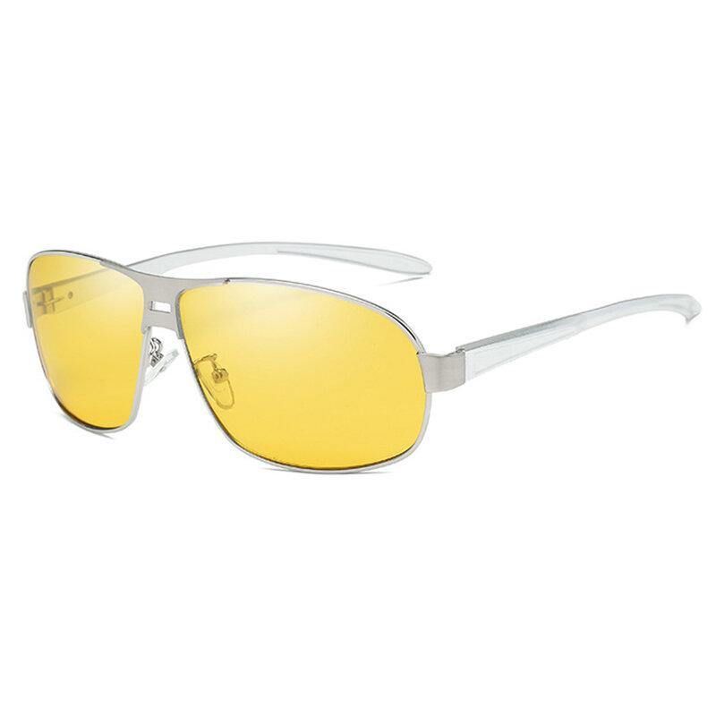 Unisex Vogue Vintage Metal Full-Frame Anti-Uv Solbriller Utendørs Kjøring Reise Strandsolbriller