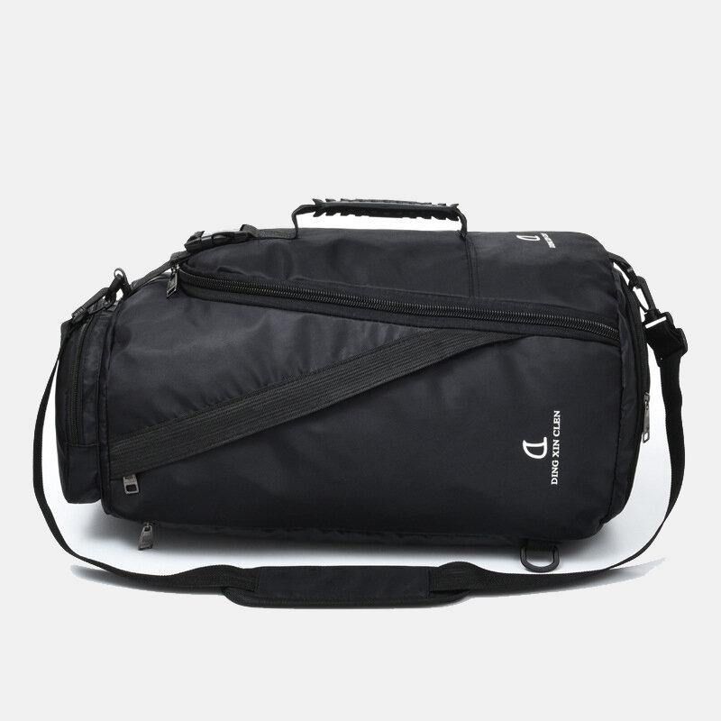 Unisex Nylon Vanntett Slitemotstand Utendørs Brie Stor Kapasitet Basketball Oppbevaringsveske Reiseveske Gym Bag Ryggsekk