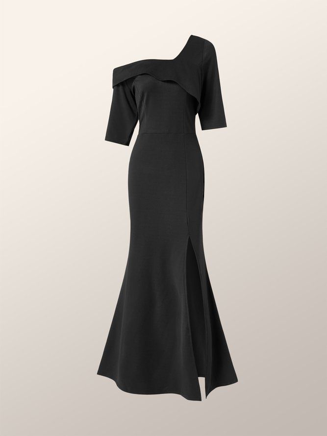 Normal Fit Elegant Evening Maxi Dress