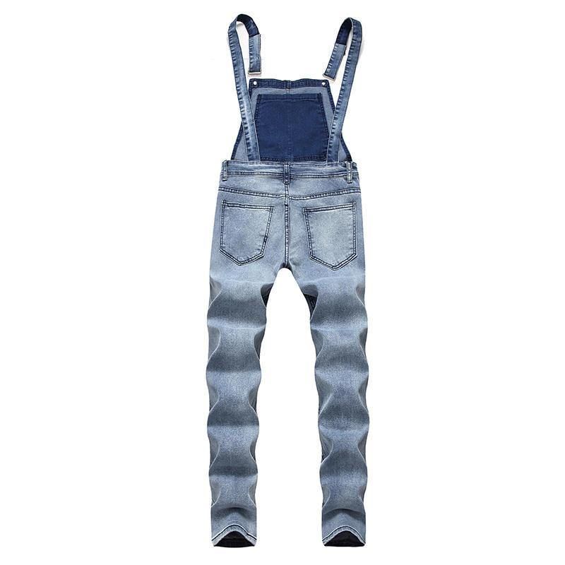 Denim Overalls Seler Rippede Jeans For Menn