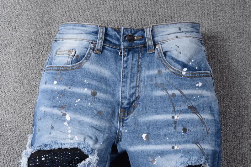 Menns Jeans Med Patch Patch