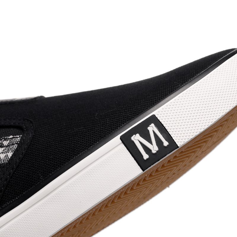 Menn Canvas Pustende Slip-On Sklisikker Myke Fritidssko