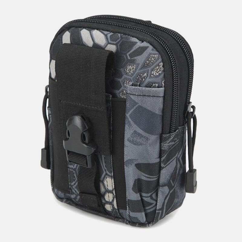 Menn Camouflages Stor Kapasitet Vanntett 6 Tommers Telefon Bag Outdoor Sport Midje Bag Tactical Bag