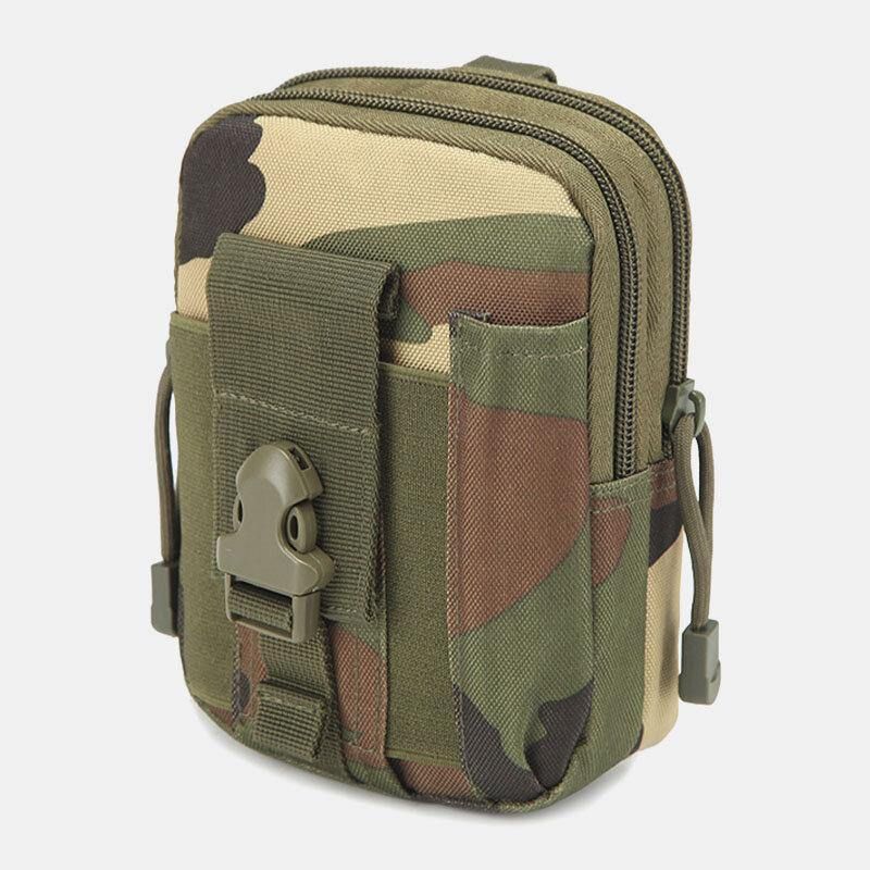 Menn Camouflages Stor Kapasitet Vanntett 6 Tommers Telefon Bag Outdoor Sport Midje Bag Tactical Bag