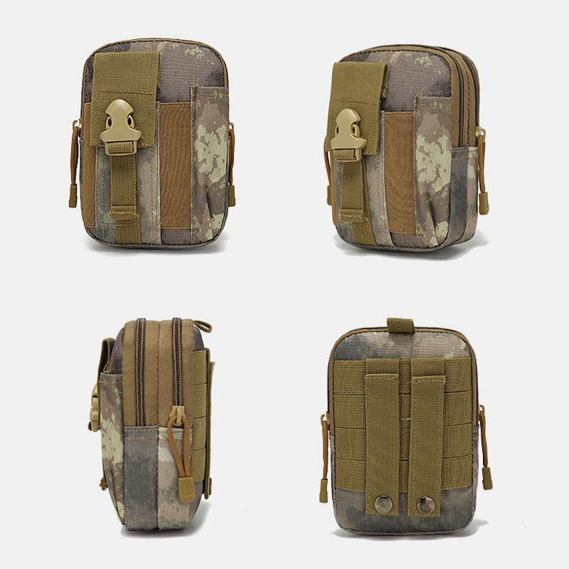 Menn Camouflages Stor Kapasitet Vanntett 6 Tommers Telefon Bag Outdoor Sport Midje Bag Tactical Bag