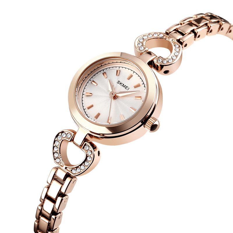 Asj Fashion Diamond Crystal Watch Dial Dame Watch Dame Dress Kvartsklokke