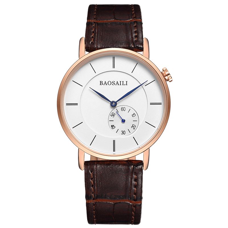 Baosaili Bsl1045 Minimalistisk Armbåndsur For Menn Ultra Thin Dial Case Kvartsklokke