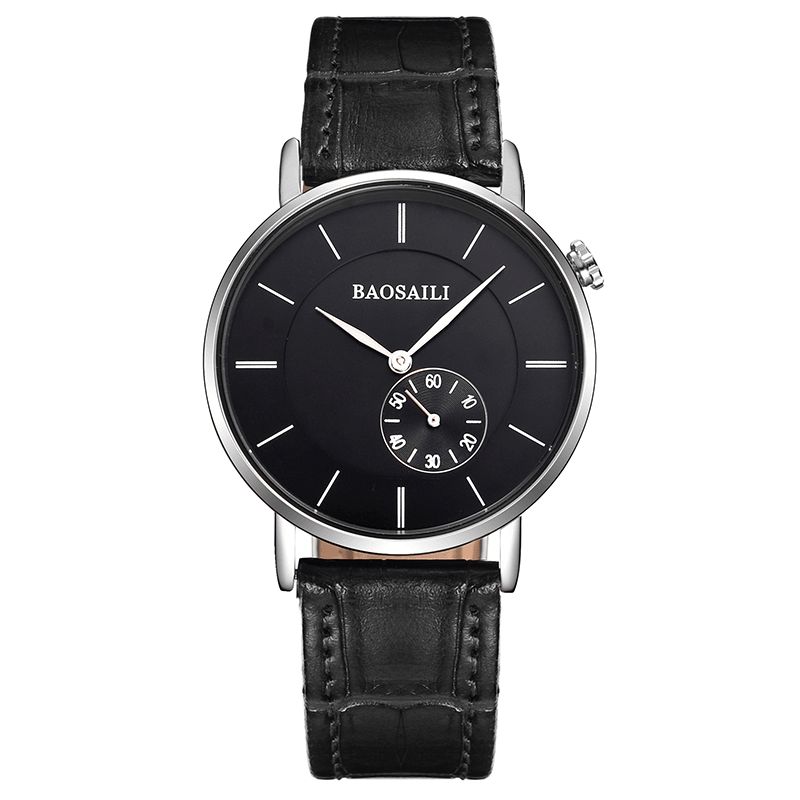 Baosaili Bsl1045 Minimalistisk Armbåndsur For Menn Ultra Thin Dial Case Kvartsklokke