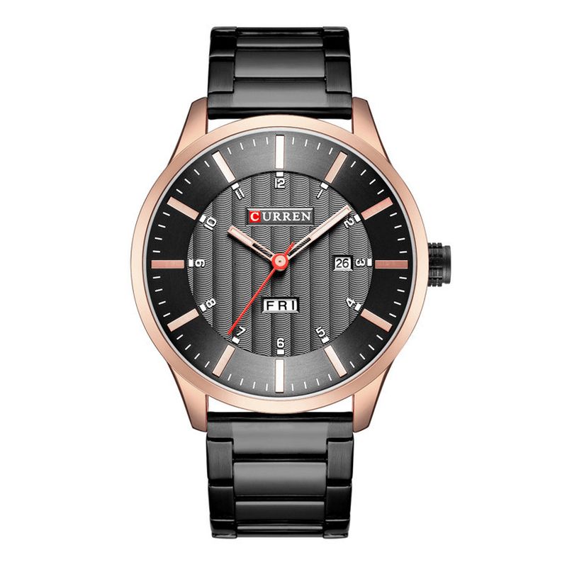 Curren 8316 Vanntett Business Style Menn Armbåndsur Kalender Quartz Klokker