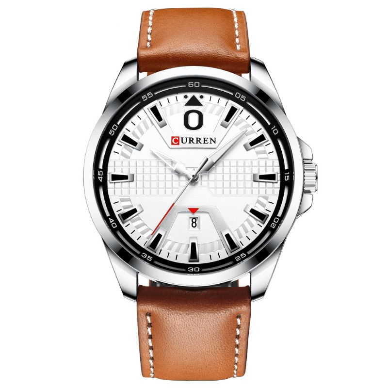 Curren 8379 Casual Style Herre Armbåndsur Kalender Lysende Vis Quartz Klokker