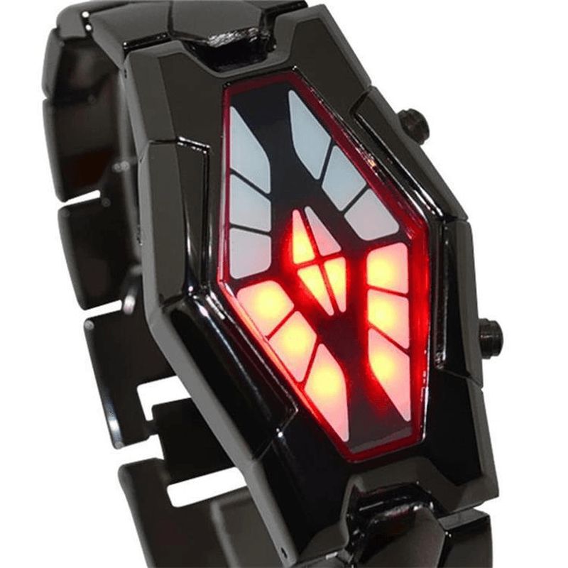 Deffrun Cobra Led Display Watch Full Steel Luminous Herre Digital Watch