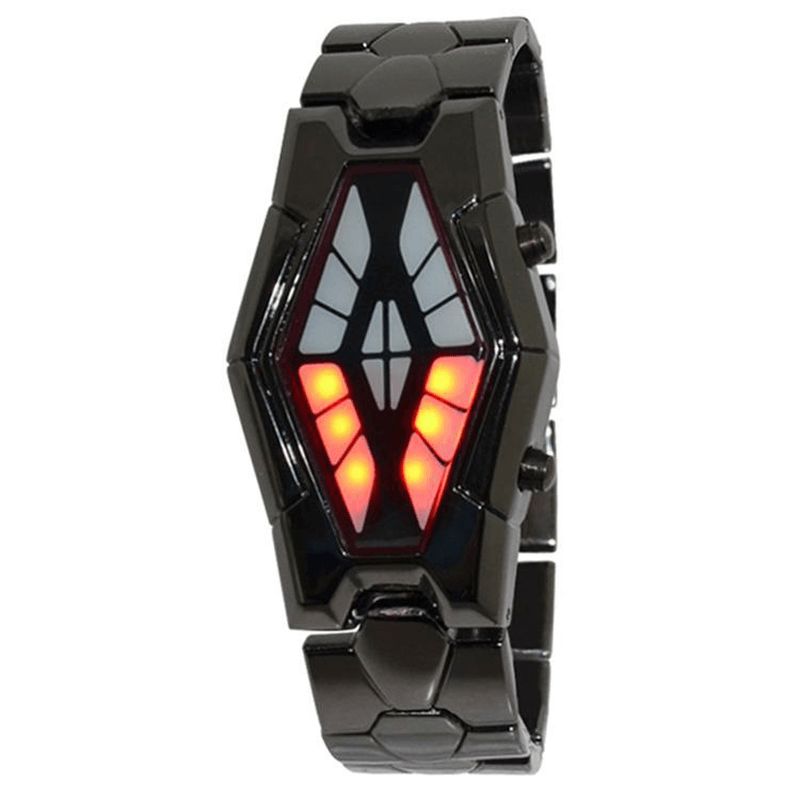 Deffrun Cobra Led Display Watch Full Steel Luminous Herre Digital Watch