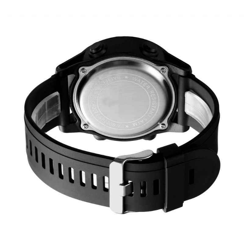 Honhx 62X-66F Fashion Lysende Display Vekkerklokke Sport Style Menn Digital Watch