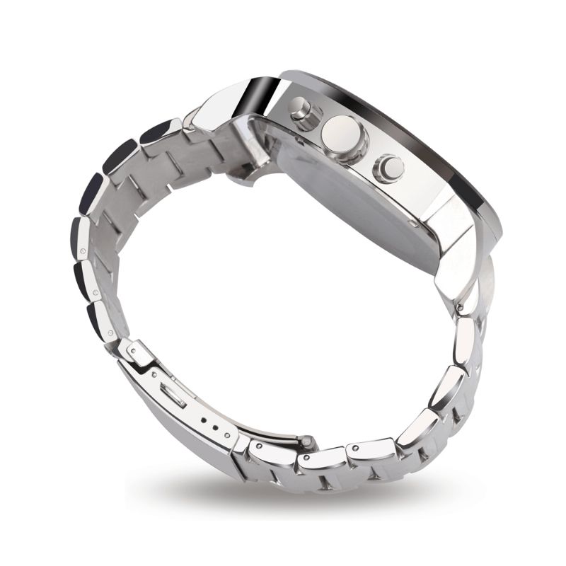 Kuerst 7313 Working Little Dials Vanntett Kvartsklokke Unik Design Full Stål Armbåndsur