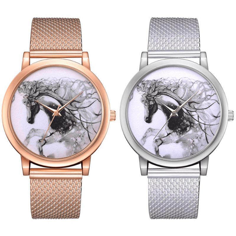 Lvpai P598 Kina Stil Horse Dial Face Kvinner Armbåndsur Casual Style Quartz Klokker