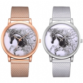 Lvpai P598 Kina Stil Horse Dial Face Kvinner Armbåndsur Casual Style Quartz Klokker