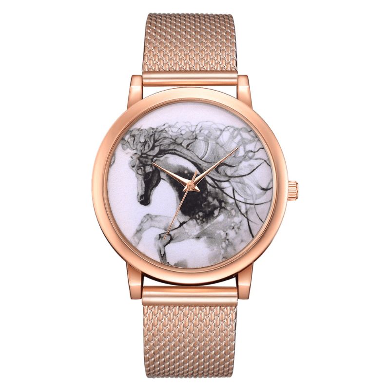 Lvpai P598 Kina Stil Horse Dial Face Kvinner Armbåndsur Casual Style Quartz Klokker