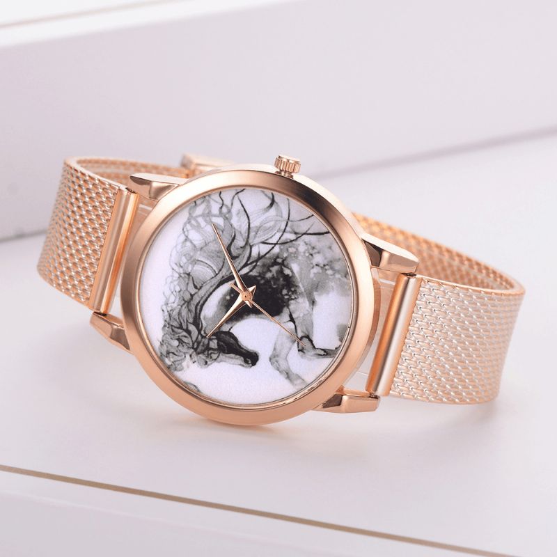 Lvpai P598 Kina Stil Horse Dial Face Kvinner Armbåndsur Casual Style Quartz Klokker