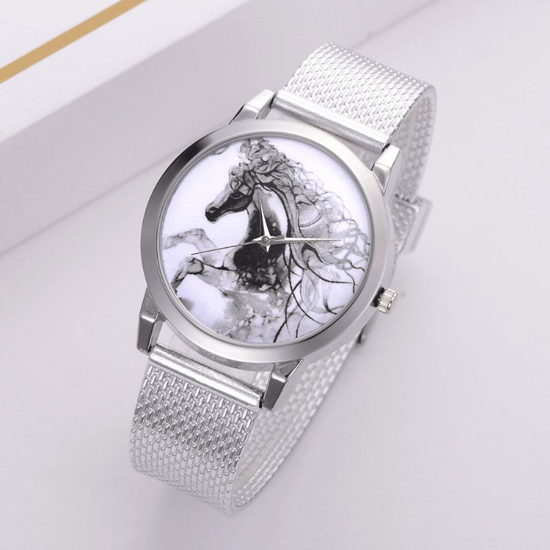 Lvpai P598 Kina Stil Horse Dial Face Kvinner Armbåndsur Casual Style Quartz Klokker