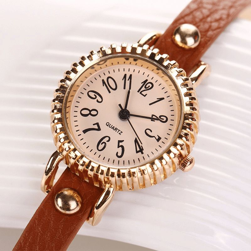 Mote Three Pearl Dame Watch Dame Dress Watch Armbånd Kvartsklokke