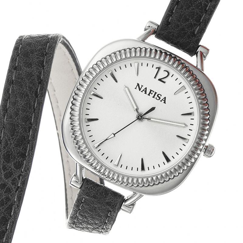 Nafisa Elegant Kvarts Klokke Mote Stropp Gave Klokke Uformell Dame Kjole Armbånd Klokke