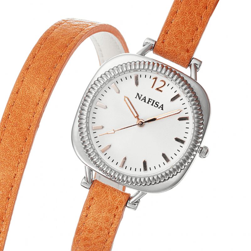 Nafisa Elegant Kvarts Klokke Mote Stropp Gave Klokke Uformell Dame Kjole Armbånd Klokke