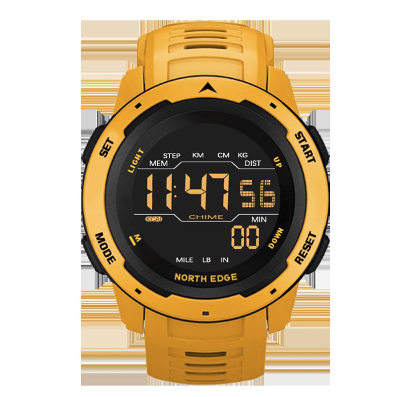 North Edge Mars Alarm Skritteller Nedtelling Sport Klokke 50M Vanntett Fstn Skjerm Digital Klokke