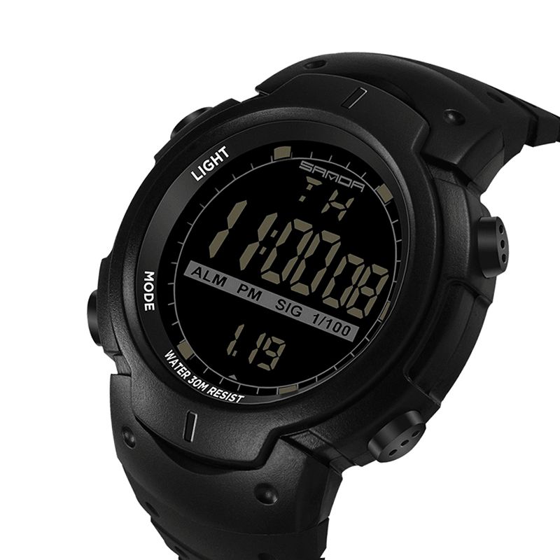 Sanda 269 Digital Watch Luminous Motion Timing Stoppeklokke Kalender Alarmklokke Outdoor Sports Watch