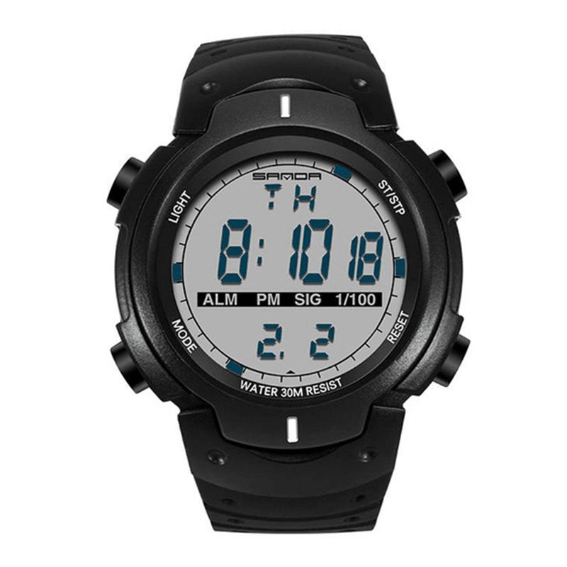 Sanda 269 Digital Watch Luminous Motion Timing Stoppeklokke Kalender Alarmklokke Outdoor Sports Watch