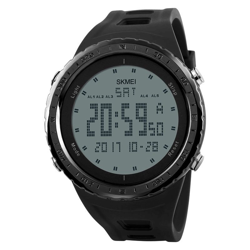 Skmei 1246 Utendørs Alarm Kronograf Dobbel Tid Svømming Sport Menn Digital Watch