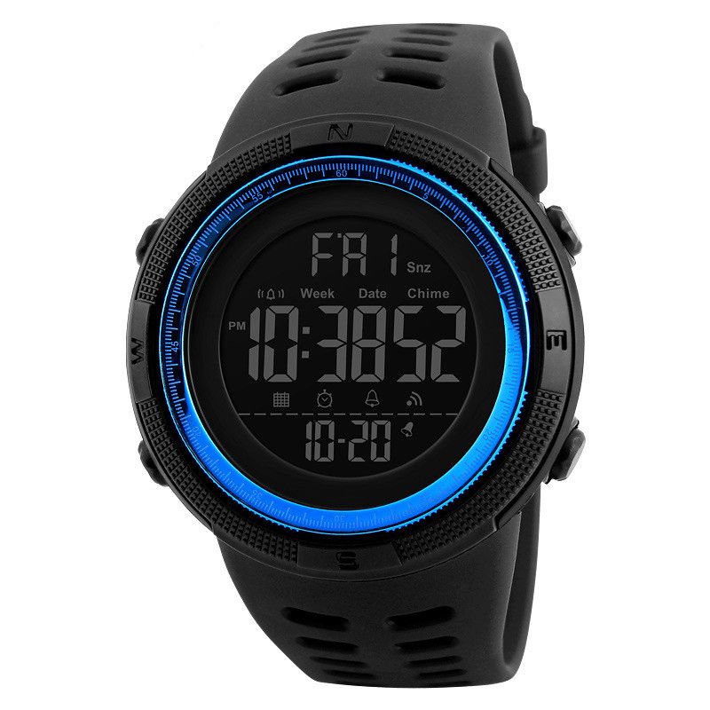 Skmei 1251 Countdown Double Time Digital Watch Herre Chronograph Electronic Sports Watch