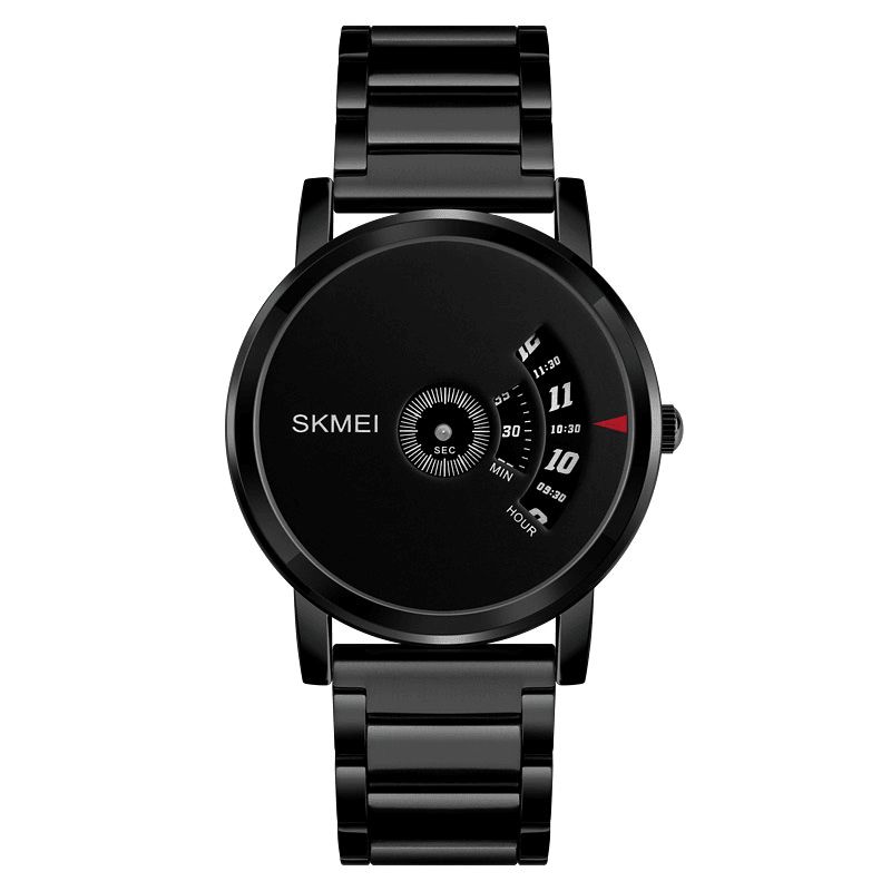 Skmei 1260 Business Creative Watch Luksus Rustfri Stålrem Herre Kvartsklokke Armbåndsur