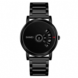 Skmei 1260 Business Creative Watch Luksus Rustfri Stålrem Herre Kvartsklokke Armbåndsur